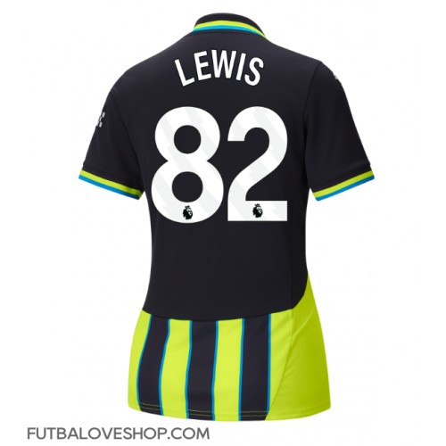 Dres Manchester City Rico Lewis #82 Preč pre Ženy 2024-25 Krátky Rukáv